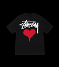 Stussy Heart Tee Black