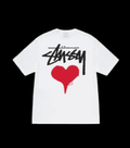 Stussy Heart Tee White