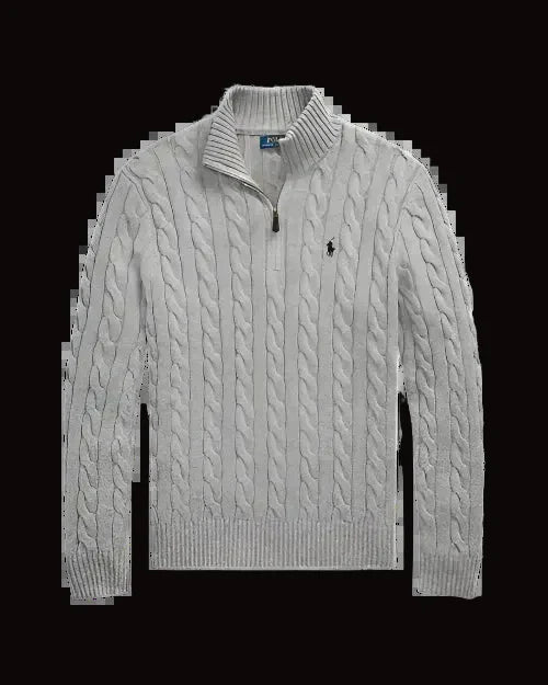 Ralph lauren cable knit quarter zip